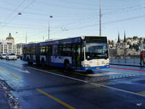 VBL - Mercedes Citaro Nr.154  LU 15054 unterwegs auf der Linie 23 in Luzern am 09.12.2017