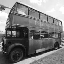 Ein britischer Stadtbus Bristol K type im Technikmuseum Speyer (Mai 2014)