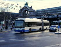 VBL - Trolleybus Nr.209 unterwegs auf der Linie 7 in Luzern am 09.12.2017