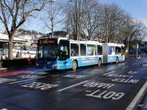 VBL - Mercedes Citaro Nr.171  LU 248364 unterwegs auf der Linie 22 in Luzern am 09.12.2017