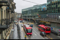 BERNMOBIL Trolley 24 am 22. Dezember 2017 auf der Linie 11 Richtung Neufeld zwischen Bahnhof und Bollwerk.