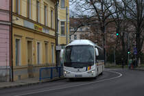 Ein Scania Irizar in Ceske Budejovice. 22.12.2017 14:24 Uhr