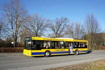 Stadtverkehr Schwarzenberg / Stadtbus Schwarzenberg / Bus Erzgebirge: MAN NL der RVE (Regionalverkehr Erzgebirge GmbH), aufgenommen im Dezember 2017 im Stadtgebiet von Schwarzenberg / Erzgebirge.