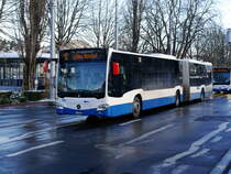 VBL - Mercedes Citaro Nr.191  LU 15003 unterwegs auf der Linie 12 in Luzern am 09.12.2017
