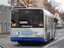 Solaris Urbino 15 der Beelitzer Verkehrs- und Servicegesellschaft mbH in G�strow. am 23.11.2016