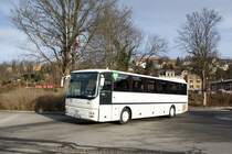 Bus Aue / Bus Erzgebirge: MAN ÜL der RVE (Regionalverkehr Erzgebirge GmbH), aufgenommen im Dezember 2017 am Bahnhof von Aue (Sachsen).