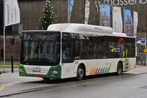 ZG 9982,  MAN Lion's City vom Tice, an der Haltestelle Esch Alzette, Av. du Rock'n'Rol, gesehen am 30.12.2017