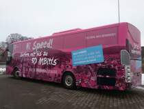 Scania OmniExpress von Dr. Herrmann aus Deutschland in Bergen am 18.01.2016