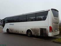 Zhongtong Caesar von Székeli Logistics aus Ungarn im Gewerbegebiet Sassnitz am 22.12.2016