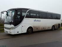 Zhongtong Caesar von Székeli Logistics aus Ungarn im Gewerbegebiet Sassnitz am 22.12.2016