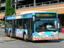 regio bus - Mercedes Citaro Bus Nr.7 mit Werbung  AR 20556 unterwegs in Herisau am 03.09.2008