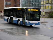 VBZ - MAN Lion`s City  Nr.331  ZH  566331 unterwegs auf der Linie 64 in Zürich Oerlikon am 23.12.2017