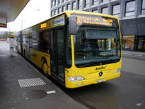 AutoBus AG Liestal - Mercedes Citaro Nr.84  BL 7030 bei den Bushaltestellen vor dem Bahnhof in Liestal am 23.12.2017