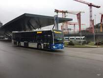 Glattal.Bahn.Bus - Mercedes Citaro Nr.65  ZH 457665 beim Flughafen Kloten am 23.12.2017
