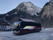 Setra 516 HD von Marti am 14.1.18 in Stechelberg.