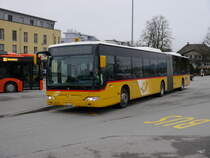 Postauto - Mercedes Citaro BE 666083 unterwegs in Lyss am 06.01.2017