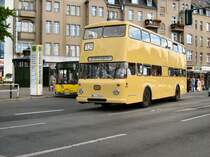 Hist. Doppeldeckerbus in Alt-Tegel, 13. 9. 2008