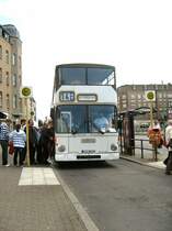 Hist. Doppeldeckerbus in der Hst. U-Bhf. Alt-Tegel als Linie 14E. September 2008