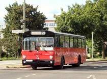 MERCEDES-Stadtbus  erreicht Berlin-Tegel, Sonderverkehr am 13. 9. 2008