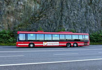 Stockholms Lokaltrafik (SL) mit dem Scania N94 Omnilink '5516' (WHT 687) in Stockholm im August 2017.