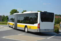 Am 04.06.2016 fährt TF-VG 107 für die ILA 2016 auf der Shuttle Linie  S . Aufgenommen wurde ein Mercedes Benz Citaro I Facelift GÜ der VTF.
