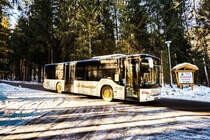 Ein SETRA S 415 NF von Siebler Reisen, aufgenommen am 25.1.2018, nahe der Haltestelle Berg im Drautal Lassin.
Unterwegs war der Bus auf der Kfl. 5021 als Kurs 11 (Oberdrauburg Bahnhof - Gerlamoos).
