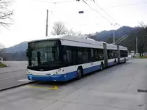 VBZ - Trolleybus Nr.63 unterwegs auf der Linie 32 in Zürich am 28.01.2018
