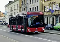 Stockholms Lokaltrafik (SL), mit dem MAN Lion's City Hybrid '4801' (EHY 692), Stockholm im August 2017.