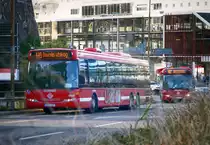 Stockholms Lokaltrafik SL mit dem Scania N94 Omnilink '5524' (COF 123) auf der Linie '449 in Stockholm -Södermalm im August 2017.