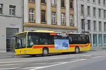 Mercedes Citaro 72, auf der Linie 37, wartet an der Endstation am Aeschenplatz. Die Aufnahme stammt vom 01.02.2018.