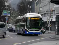 VBL - Volvo 7900 Hybrid Nr.79  LU 255225 unterwegs in Luzern am 03.02.2018