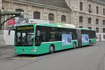 Mercedes Citaro 701, auf der Linie 50, wartet an der Endstation am Bahnhof SBB. Die Aufnahme stammt vom 05.02.2018.