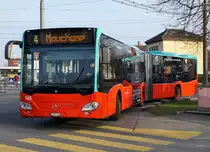 VB: Verkehrsbetriebe Biel
Impressionen von den Buslinien 4 und 6, verewigt in Nidau am 6. Februar 2018.
Foto: Walter Ruetsch
