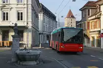 VB: Verkehrsbetriebe Biel
Impressionen von den Buslinien 4 und 6, verewigt in Nidau am 6. Februar 2018.
Foto: Walter Ruetsch