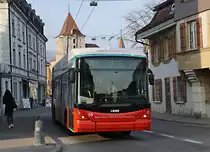 VB: Verkehrsbetriebe Biel
Impressionen von den Buslinien 4 und 6, verewigt in Nidau am 6. Februar 2018.
Foto: Walter Ruetsch