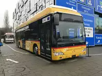 Brennstoffzellen PostAuto ex. Nr. 277 das im Aargau unterwegs war steht jetzt im Verkehrshaus, Luzern 11.2.18.