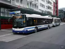 Zugerland - Scania-Hess Nr.168  ZG 88168 unterwegs auf der Linie 1 in Zug am 03.02.2018