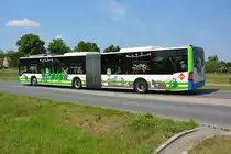 Am 04.06.2016 fährt PM-RB 162 für die ILA 2016 auf der Shuttle Linie  P3 . Aufgenommen wurde ein Mercedes Benz Citaro GÜ I Facelift.
