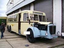 Der B�ssing NAG 900 N der Dresdner Verkehrsbetriebe am 03.10.08 auf dem Gel�nde des BW Dresden Altstadt.