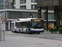 Zugerland - Scania-Hess Nr.169  ZG 88169 unterwegs auf einer Dienstfahrt in der Stadt Zug am 03.02.2018