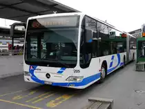 BOGG - Mercedes Citaro Nr.205  SO 21996 unterwegs als SBB Bahnersatz in Olten bei den Bushaltestellen vor dem SBB Bahnhof Olten am 03.02.2018