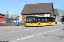 Postauto/PU Steiger Nr. 335 (Mercedes Citaro C2 O530) am 13.2.2018 in Winterthur, Hegifeld