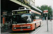 Aus dem Archiv: VB Biel Nr. 117/BE 512'117 Mercedes O 405N am 12. Oktober 1998 Biel, Bahnhof