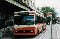 Aus dem Archiv: VB Biel Nr. 68 Volvo/R&J Gelenktrolleybus am 12. Oktober 1998 Biel, Bahnhof
