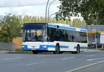 Im SEV Einsatz S41 & S42 der DB ist dieser MAN aus Leipzig unterwegs in Berlin -Charlottenburg im Oktober 2017. Teil I