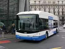 VBL - Trolleybus Nr.222 unterwegs auf der Linie 4 in Luzern am 03.02.2018