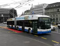 VBL - Trolleybus Nr.225 unterwegs auf der Linie 6 in Luzern am 03.02.2018