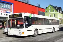 Bus Schwarzenberg / Bus Erzgebirge: MAN EL (ANA-BV 44) der RVE (Regionalverkehr Erzgebirge GmbH), aufgenommen im Februar 2018 im Stadtgebiet von Schwarzenberg / Erzgebirge.
