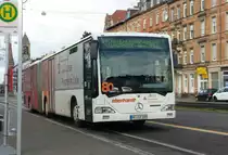 Hier der PF ER 189 von Eberhardt Reisen auf der SEV Linie 14 nach Karlsruhe Grötzingen. Hier steht er zur abfahrt bereit an der Tullastraße in Karlsruhe am 12.02.18.
