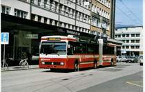 Aus dem Archiv: VB Biel Nr. 64 Volvo/R&J Gelenktrolleybus am 13. Mrz 1999 Biel, Bahnhof